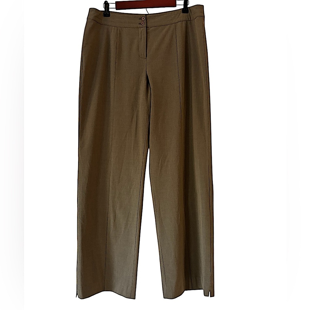 J. Jill Stretch Olive Green Straight Leg Trousers Casual Work Pants